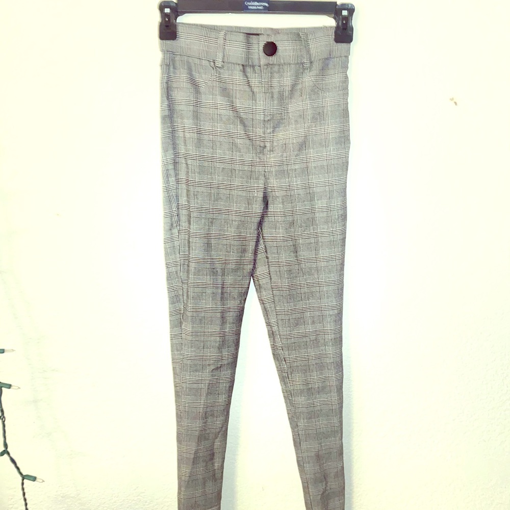 Cute Plaid Skinny pants